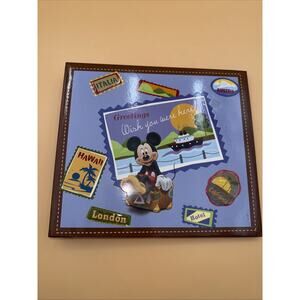Disney Scrapbook Album Mickey Mouse Wish You Were Here 10 Pages 8x8